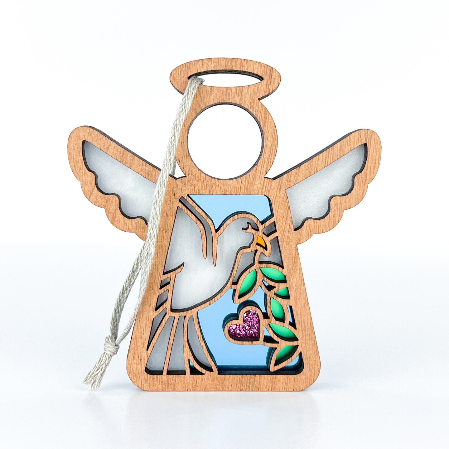 3.5&#x22; White Dove Ornament - Handcrafted in Texas - Mother&#x27;s Angels&#xAE; Figurine - Mother&#x27;s Day Gifts