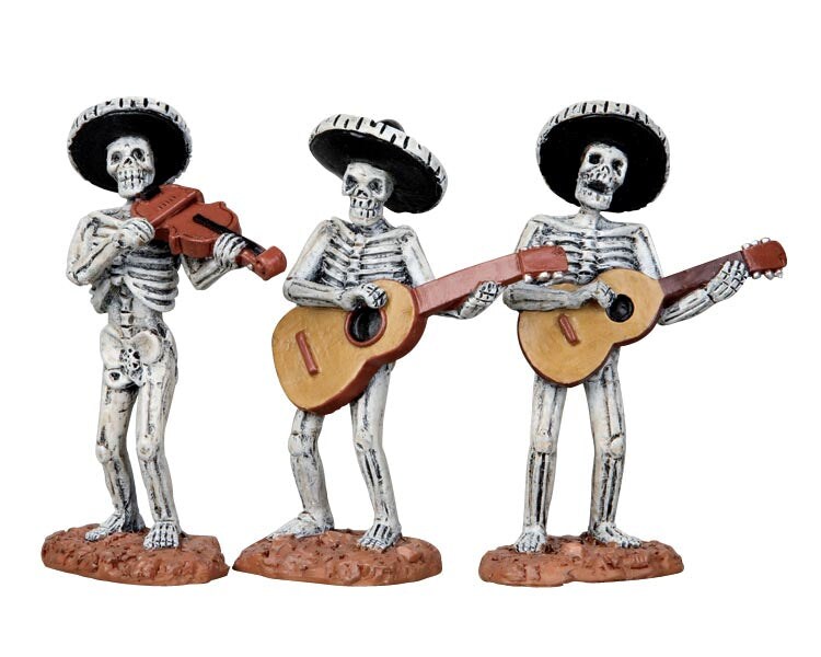 LEMAX Skeleton Mariachi Band, set of 3 #12884