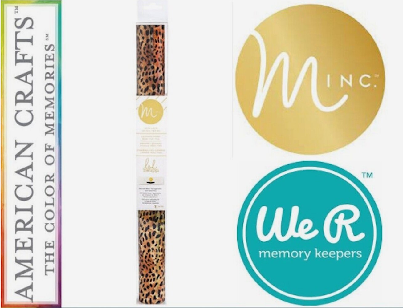 American Crafts Minc Reactive Foil 12.25"x6' Leopard 314494 Heidi Swapp