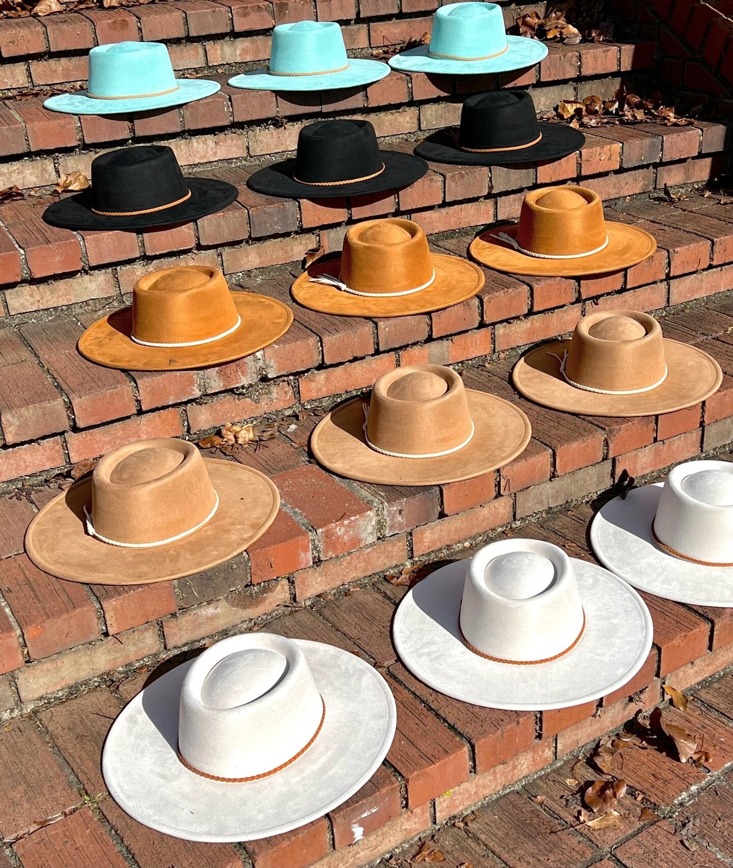 Wide brim hat, suede hat, wide brim fedora, Panama hat, flat  display picture 2