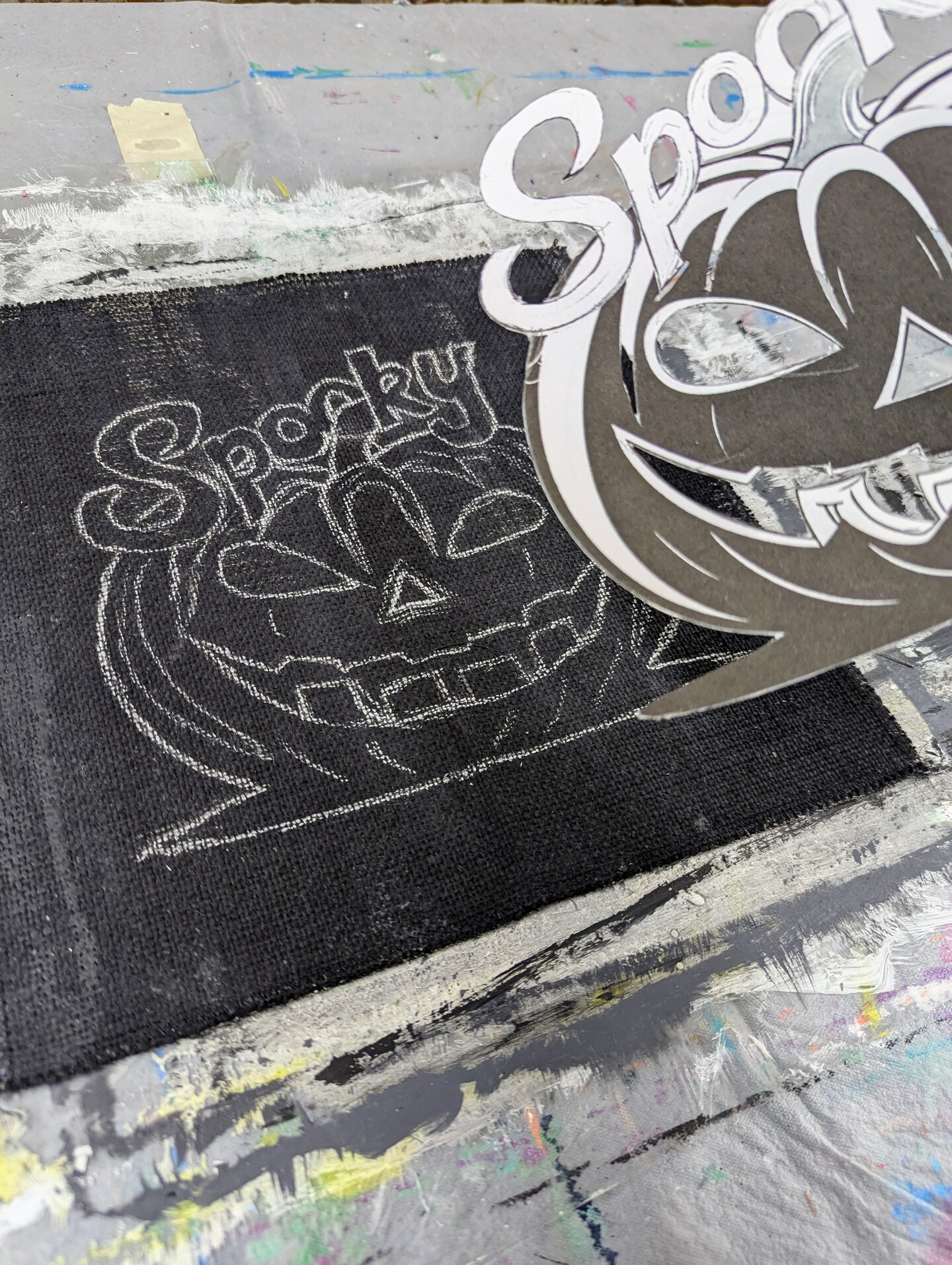 Spooky Jack-O'-Lantern Painting image 4