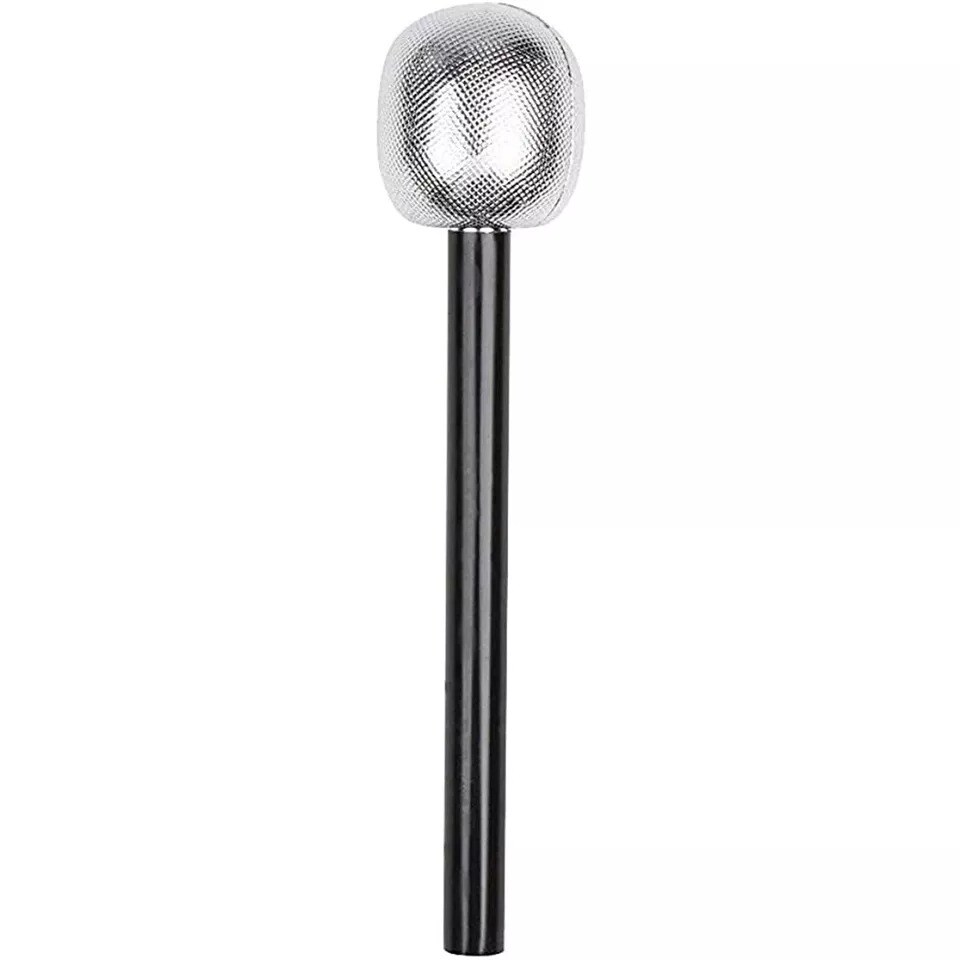 4 Pcs Fake Microphone Halloween Party Pop Star Prop Costume Dress Up Accessories