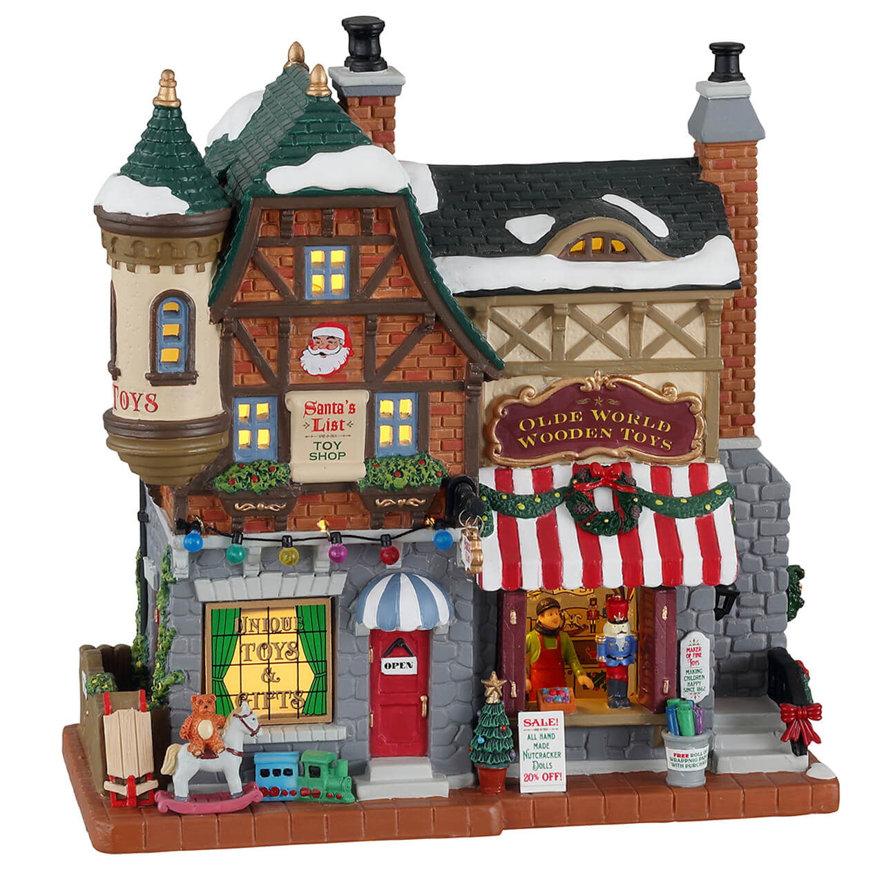LEMAX Santa&#x27;s List Toy Shop #15798