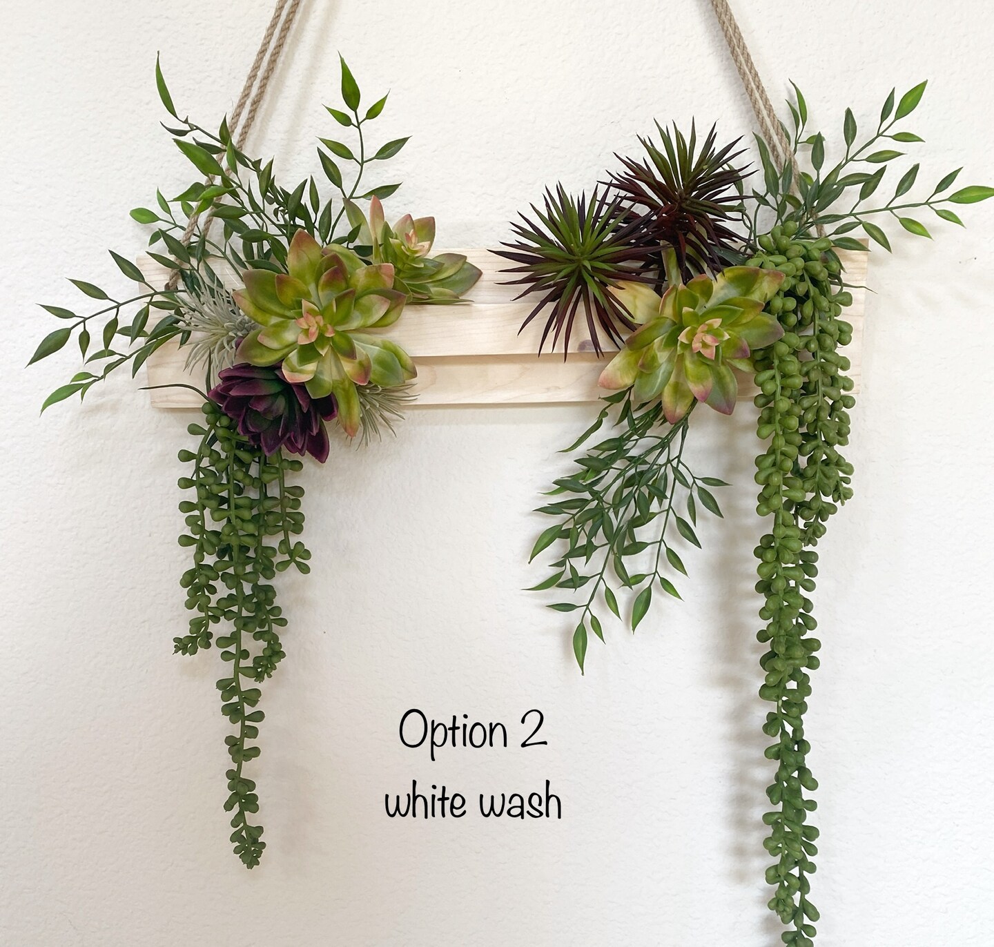 Succulent Wall Arrangement Faux - Hanging Artificial Succulent Triangle -  Succulent Wall Art | MakerPlace by Michaels