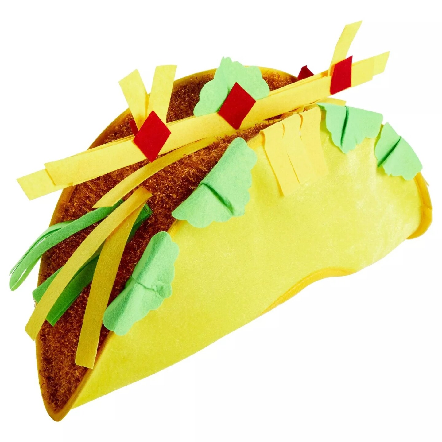 Plush Taco Hat for Cinco de Mayo, Halloween Costume Accessory, Adult Size