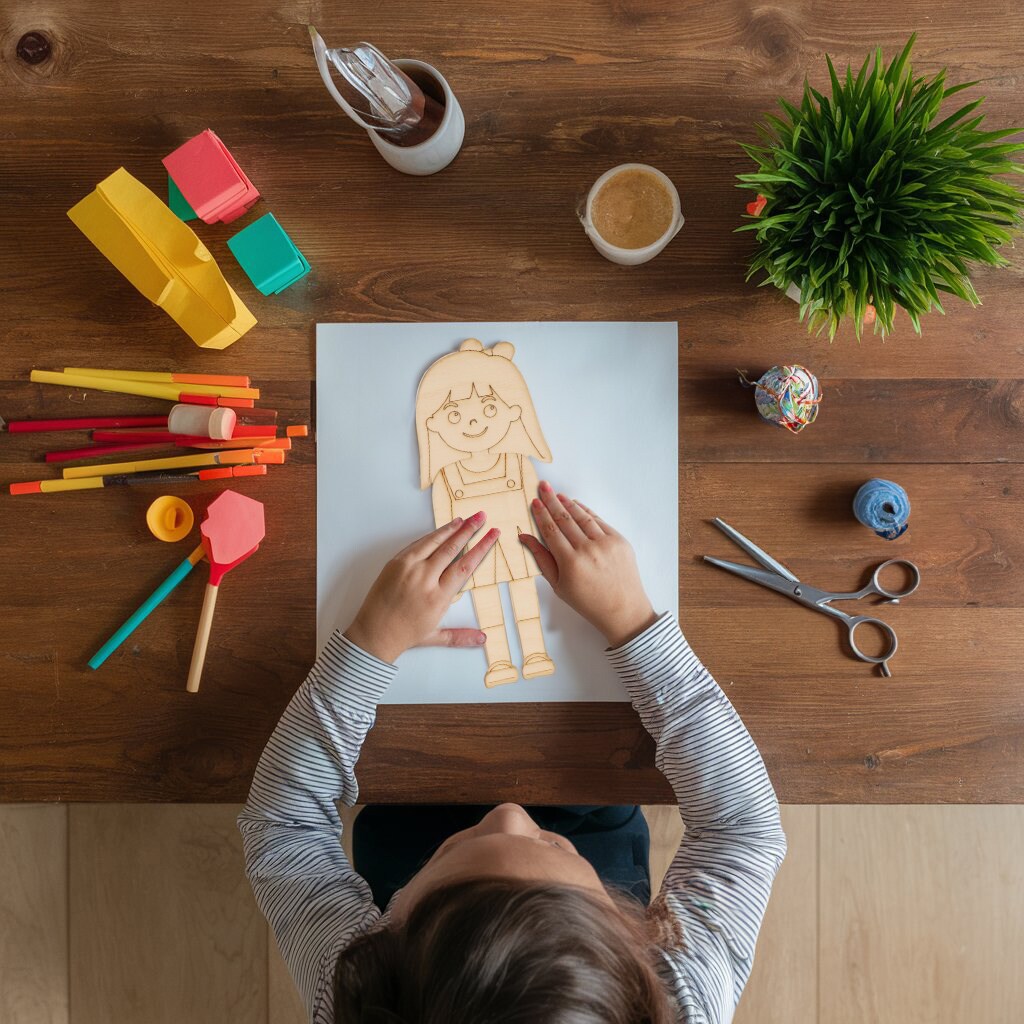 Emotion Faces Cutouts Girl 10&#x201D;, Set of 13 Feeling Cards for Kids | Woodpeckers