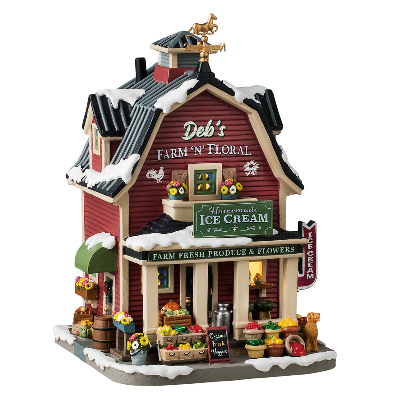 Lemax&#xA9; Harvest Crossing Village&#x2122;: Deb&#x27;s Farm &#x27;N&#x27; Floral