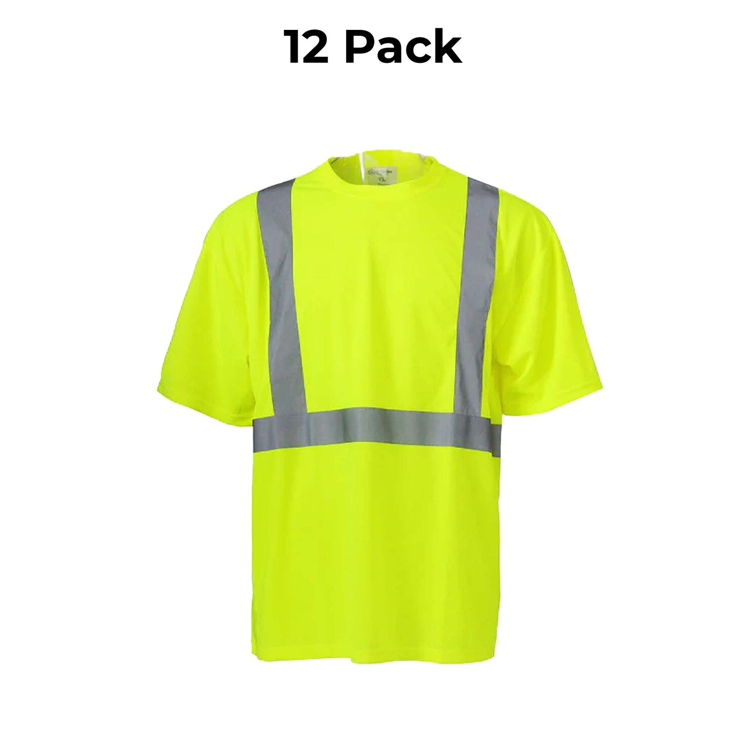 High Visibility Safety T-shirt Reflective Work Shirt Breathable Mesh Polyester