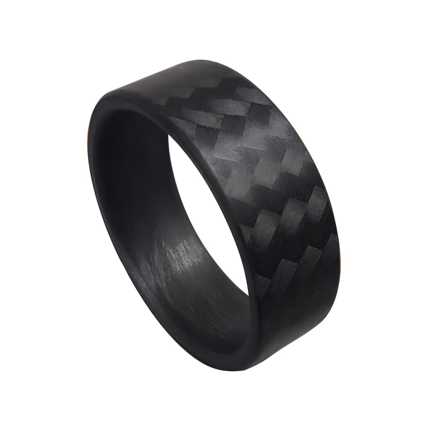 Ultra-thin Pure Carbon Fiber Ring shops - Unidirectional Pattern, Matte Finish