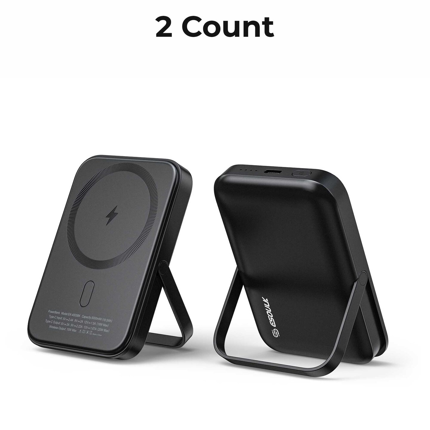 5000mAh Magnetic 15W Wireless Charge Power Bank (12/48), Count: 3