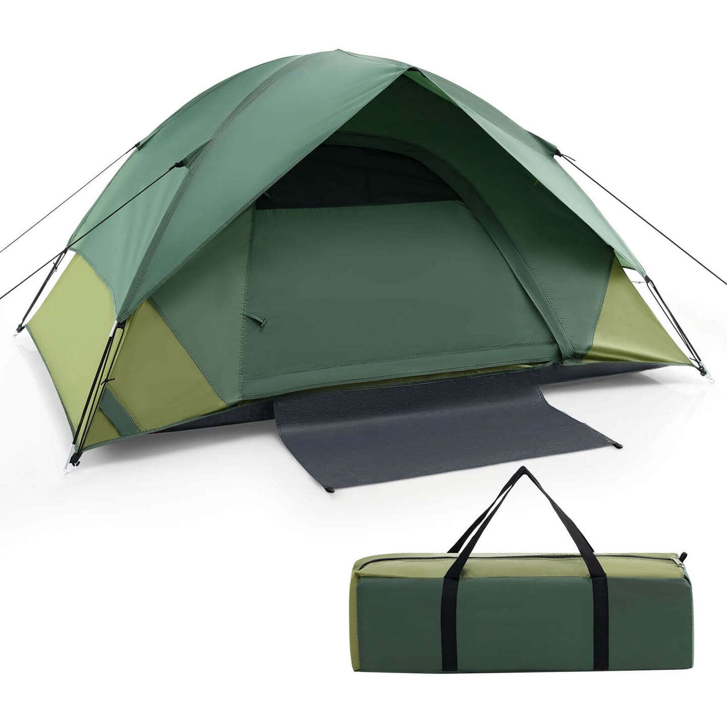 Costway 2-person Camping Tent Lightweight Outdoor Tent with Removable Rain Fly Carrying Bag