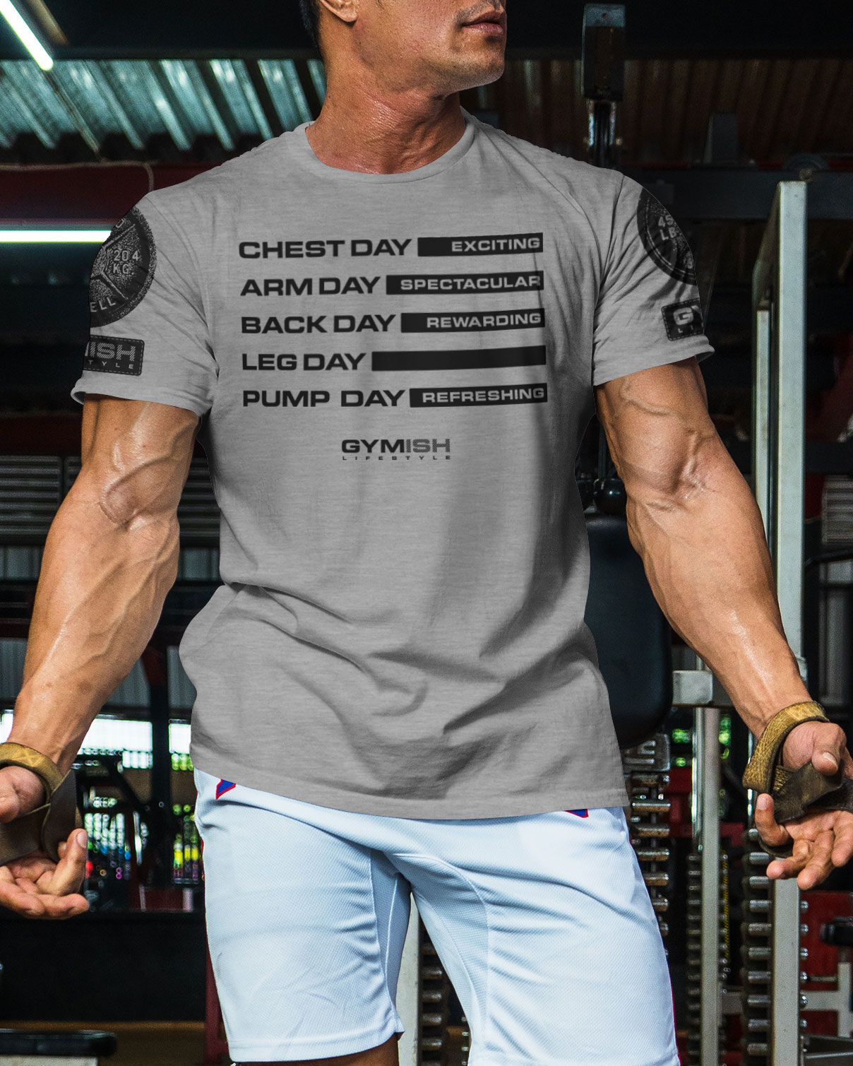 054. Gym Days Leg Day Funny Motivational Workout Gym T-Shirt for Men - image34