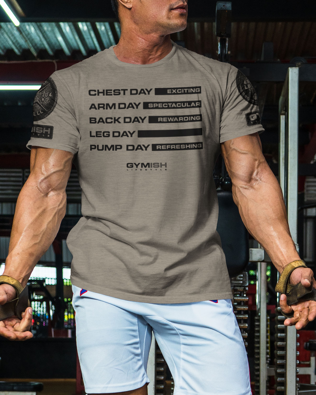 054. Gym Days Leg Day Funny Motivational Workout Gym T-Shirt for Men - image47