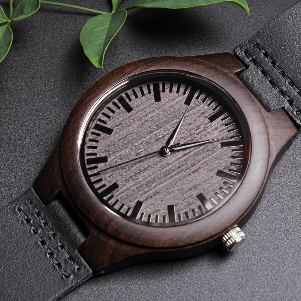 Leading with Love Engraved Wooden Watch product 4