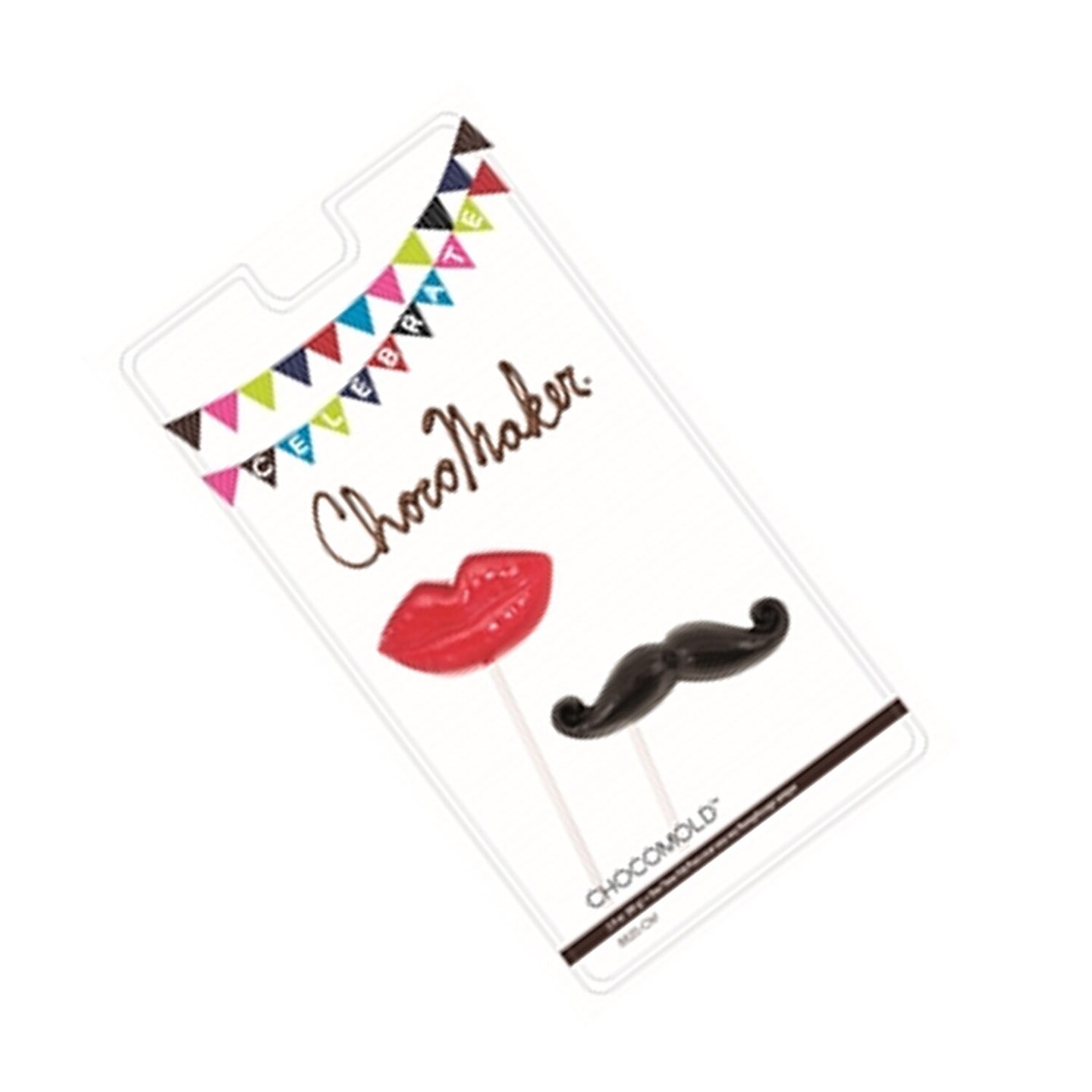 Lips &#x26; Mustache Pops Chocolate Mold