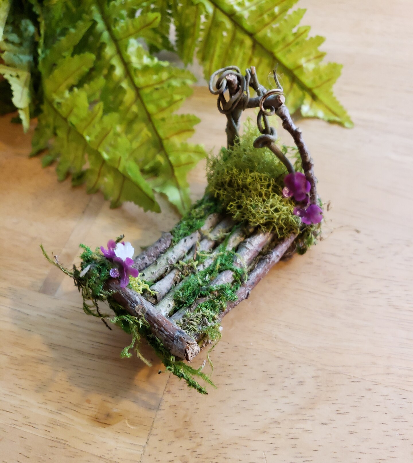 Fairy Vanity Table for Fairy Garden or Miniature Diorama, Woodland Vanity  with Mirror for Miniature Fairy Garden | MakerPlace by Michaels