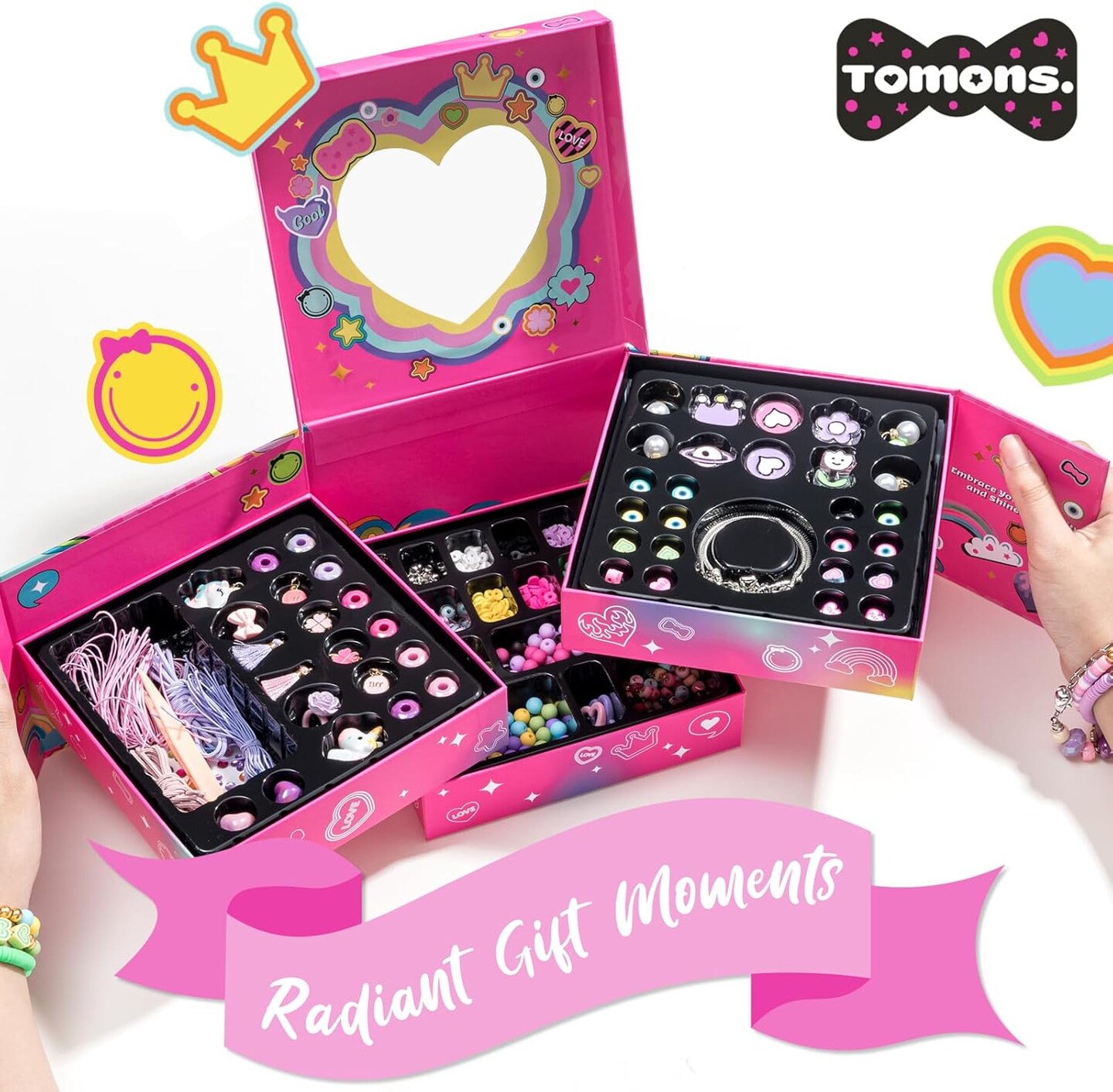 Bracelet Making Kit for Girls Ages 6-12 Year Old, Jewelry Making Kit- Birthday for 6 7 8 10 11 12 Year Old Girl