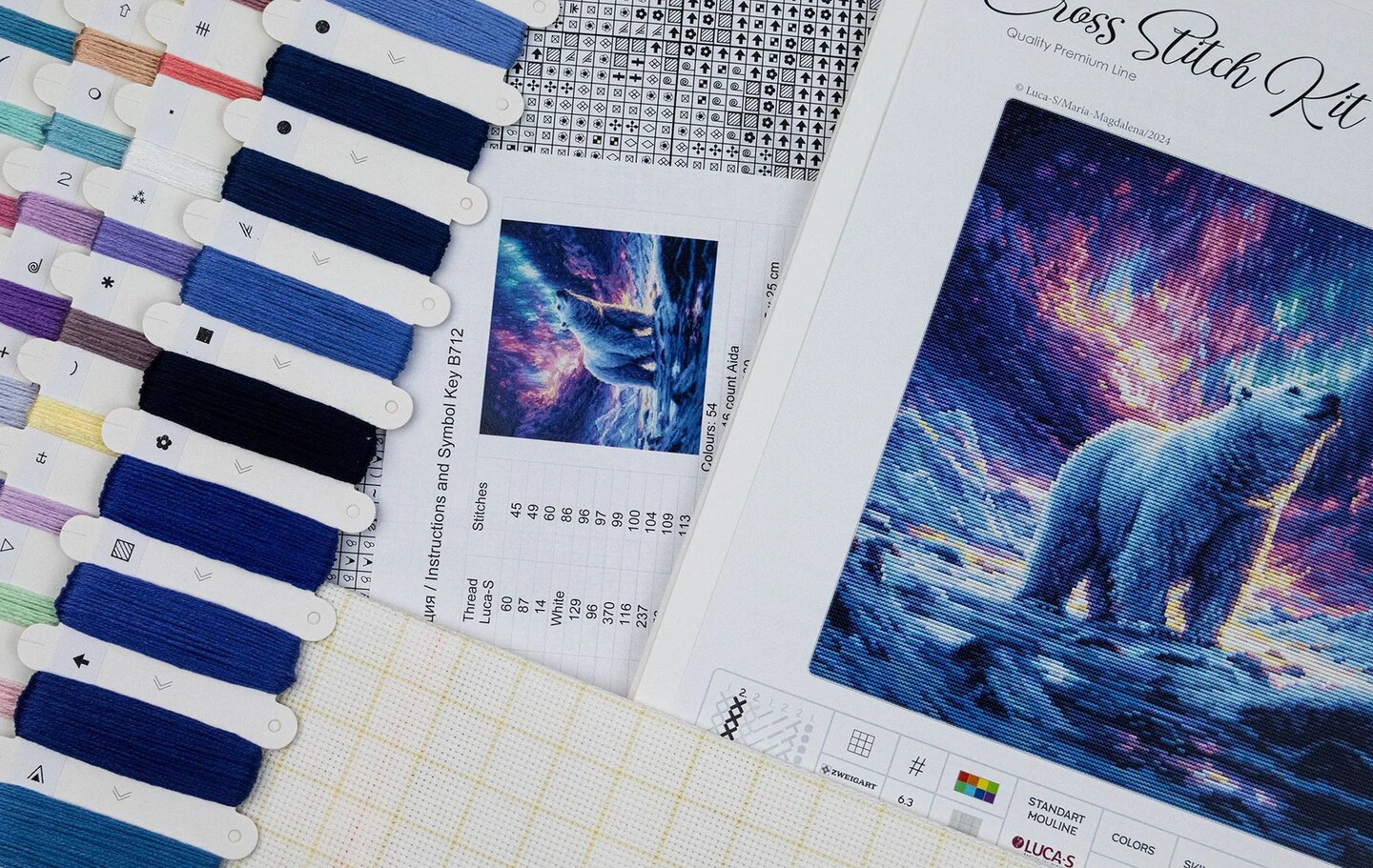 &#xA0;The Northern Lights B712L Counted Cross-Stitch Kit