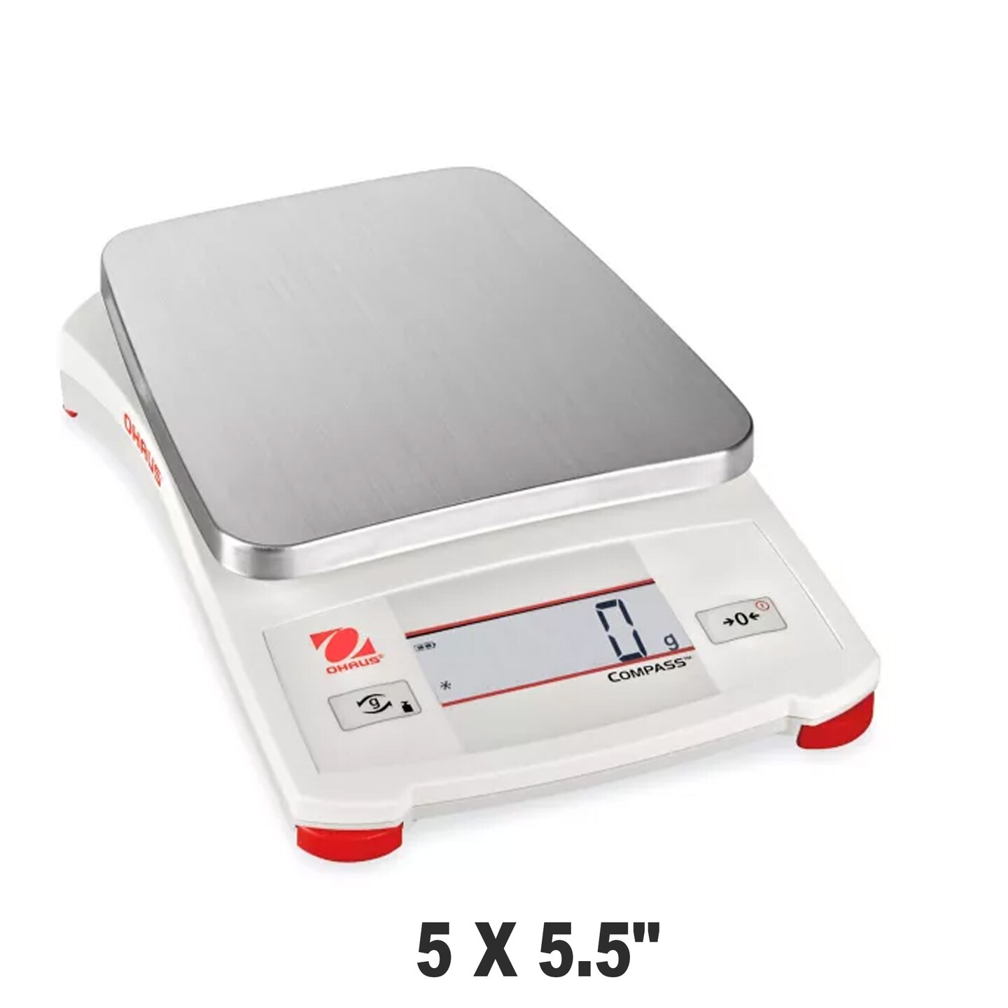 Cx Precision Scale 5" x 5.5" High Capacity 2,200 g with 1 g Accuracy