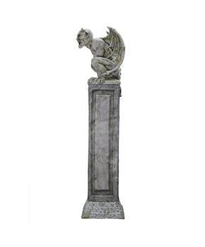 Oversized Gargoyle Pillar Animated Halloween Prop 96&#x22;