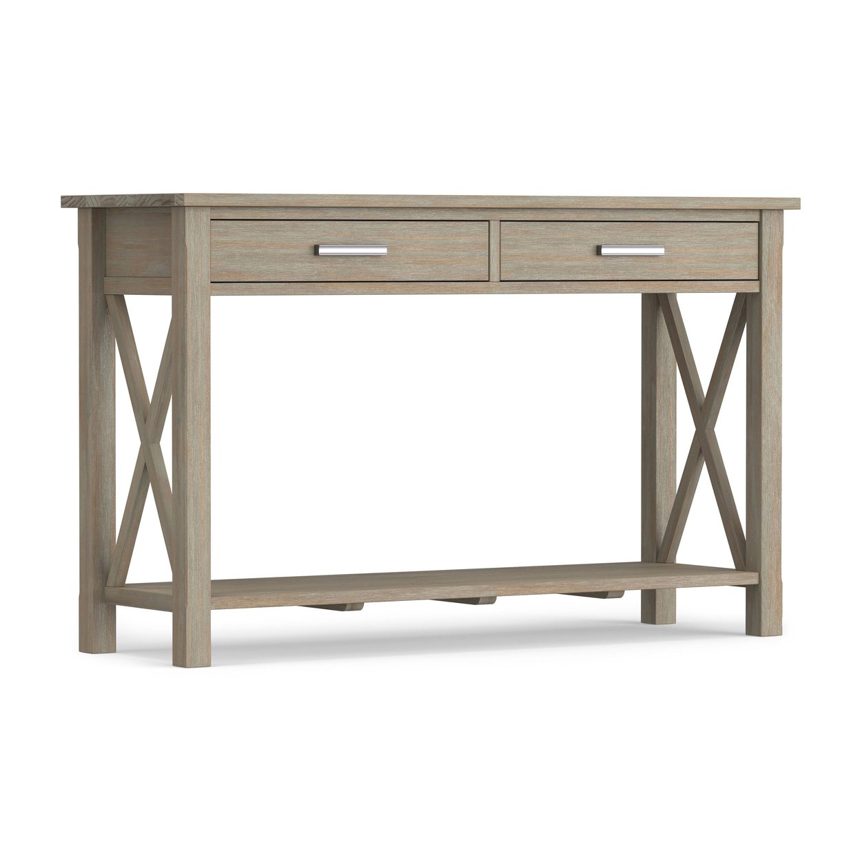 Simplihome Kitchener Solid Wood 47&#x22; Contemporary Console Sofa Entryway Table