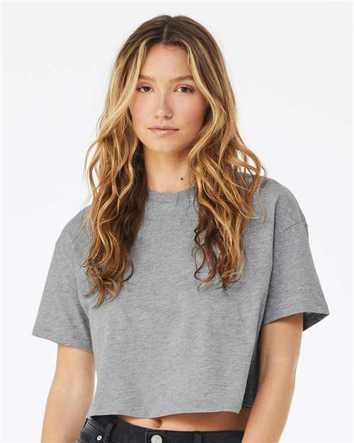 BELLA + CANVAS Women’s Short Sleeve Jersey Crop T-Shirt – Fit Casual Crop Tee