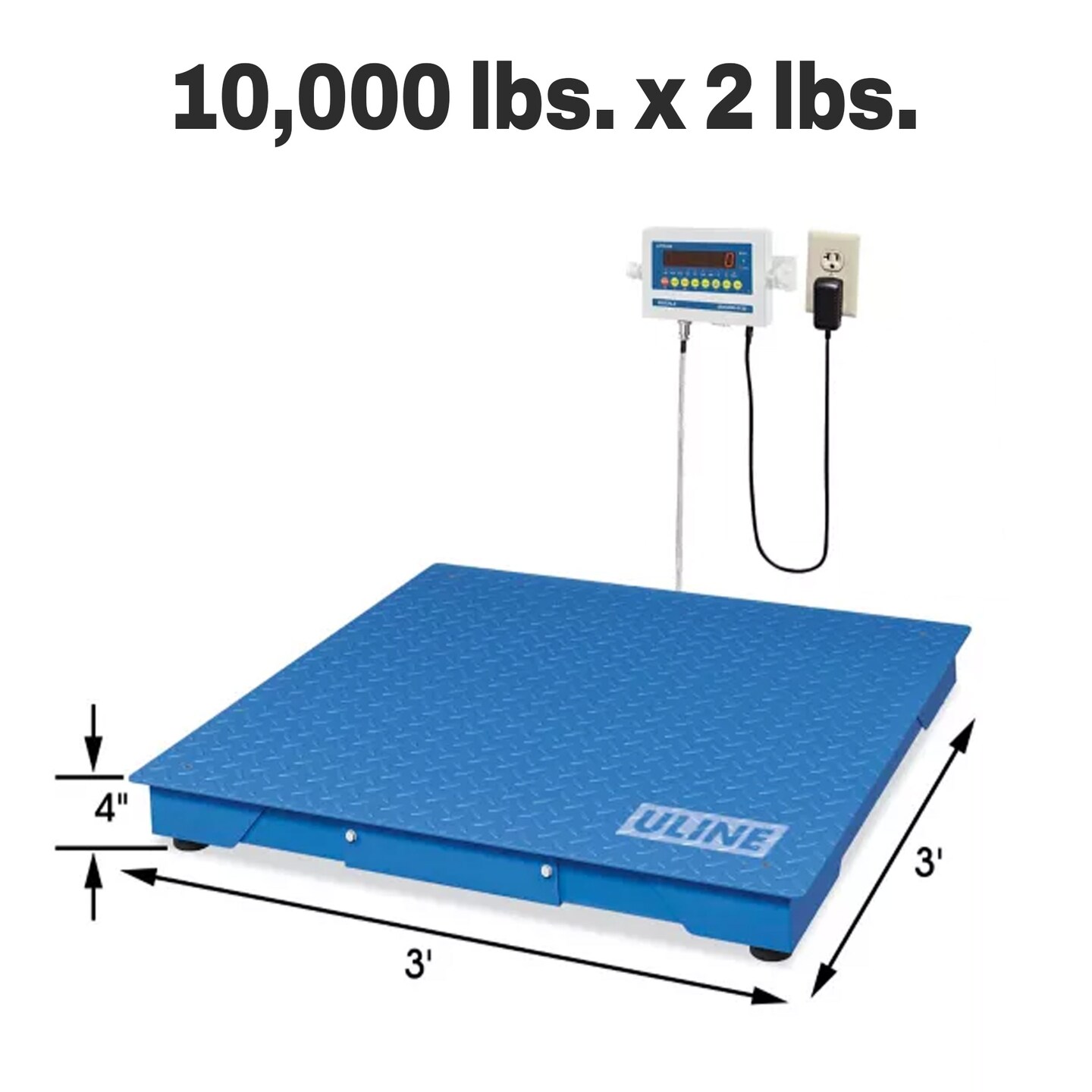 Reliable 3' x 3' x 4" Weight Scale Precision Meets Convenience