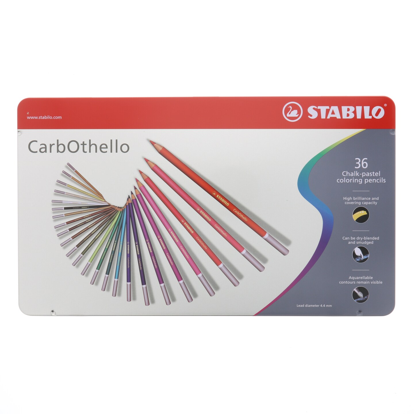 STABILO CarbOthello Pastel Pencil Set, 36-Color