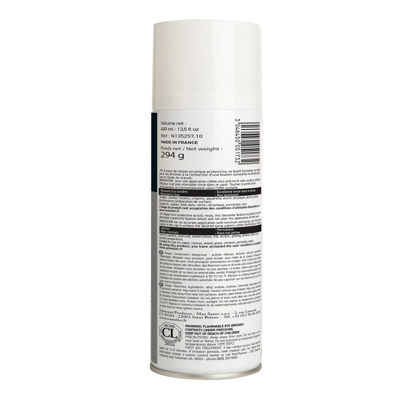 Sennelier HC10 Fixative, 400ml Can