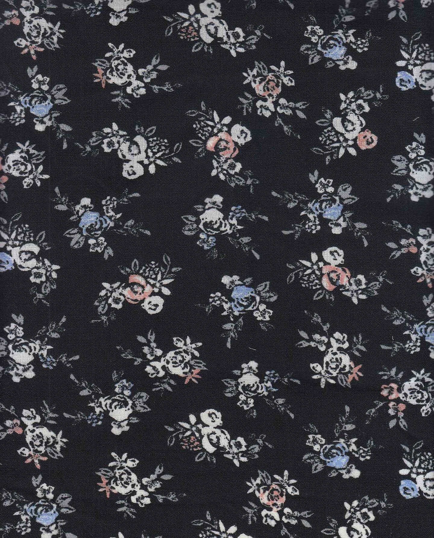 1 Yard Linen Look Printed Woven Fabric Durable Floral Design Drapery 58/59" Width