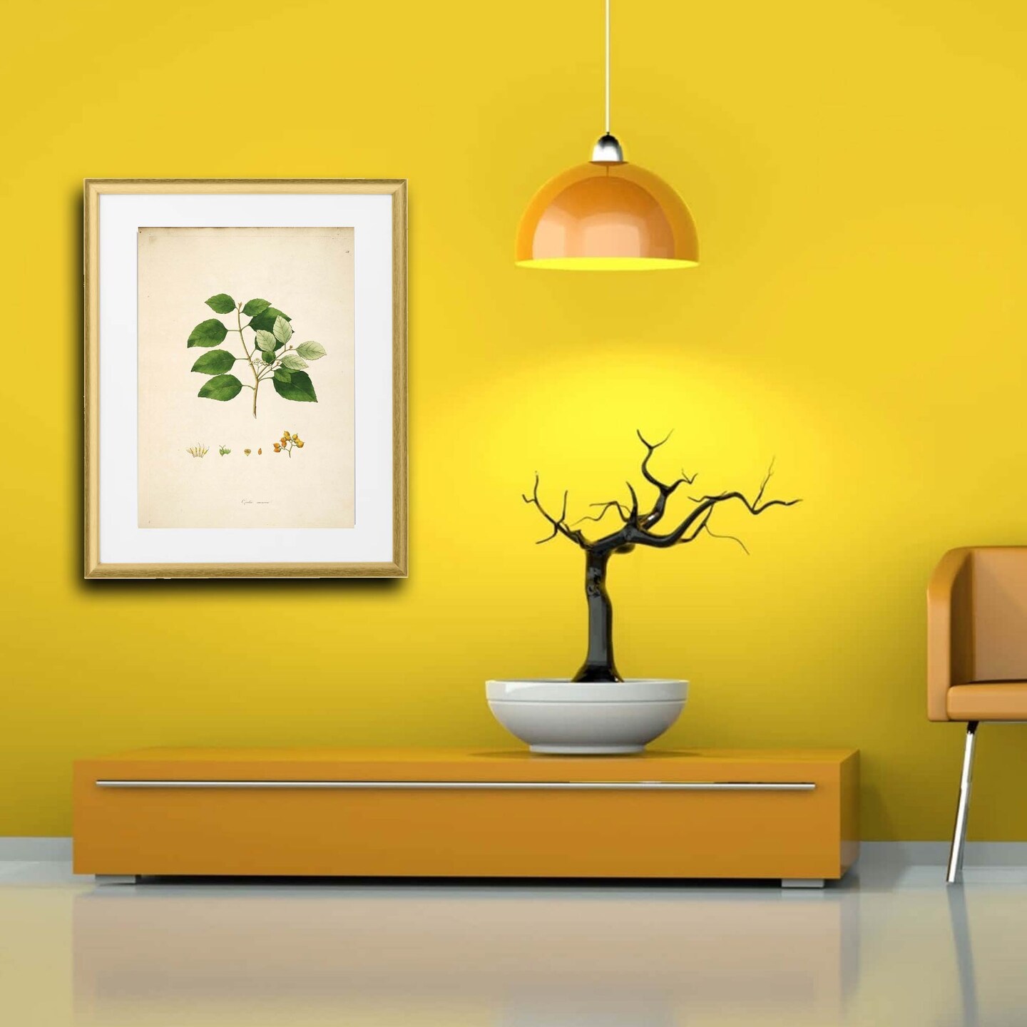 Gold Frame with Mount, 16x20&#x22; &#x2013; Easy No-Nail Hanging, Horizontal or Vertical!