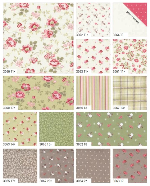 A Very Sweet Christmas Fat Quarter Bundle by Bunny Hill Designs for Moda (3060AB)