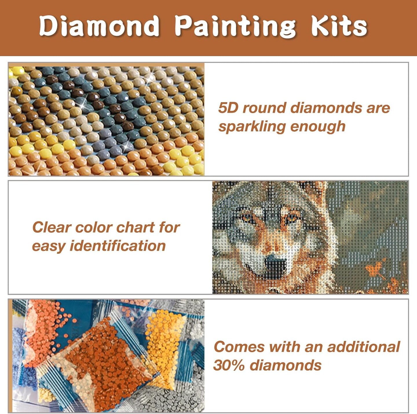 Wolf Diamond Painting Kits for Adults (Wolf) 6.8 x 3.5 x 0.3 inches