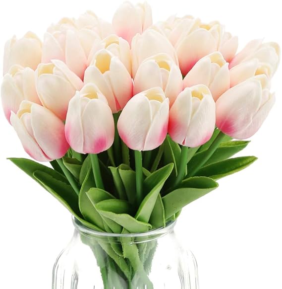 24 Pcs Real Touch Artificial Tulips for All Occasions