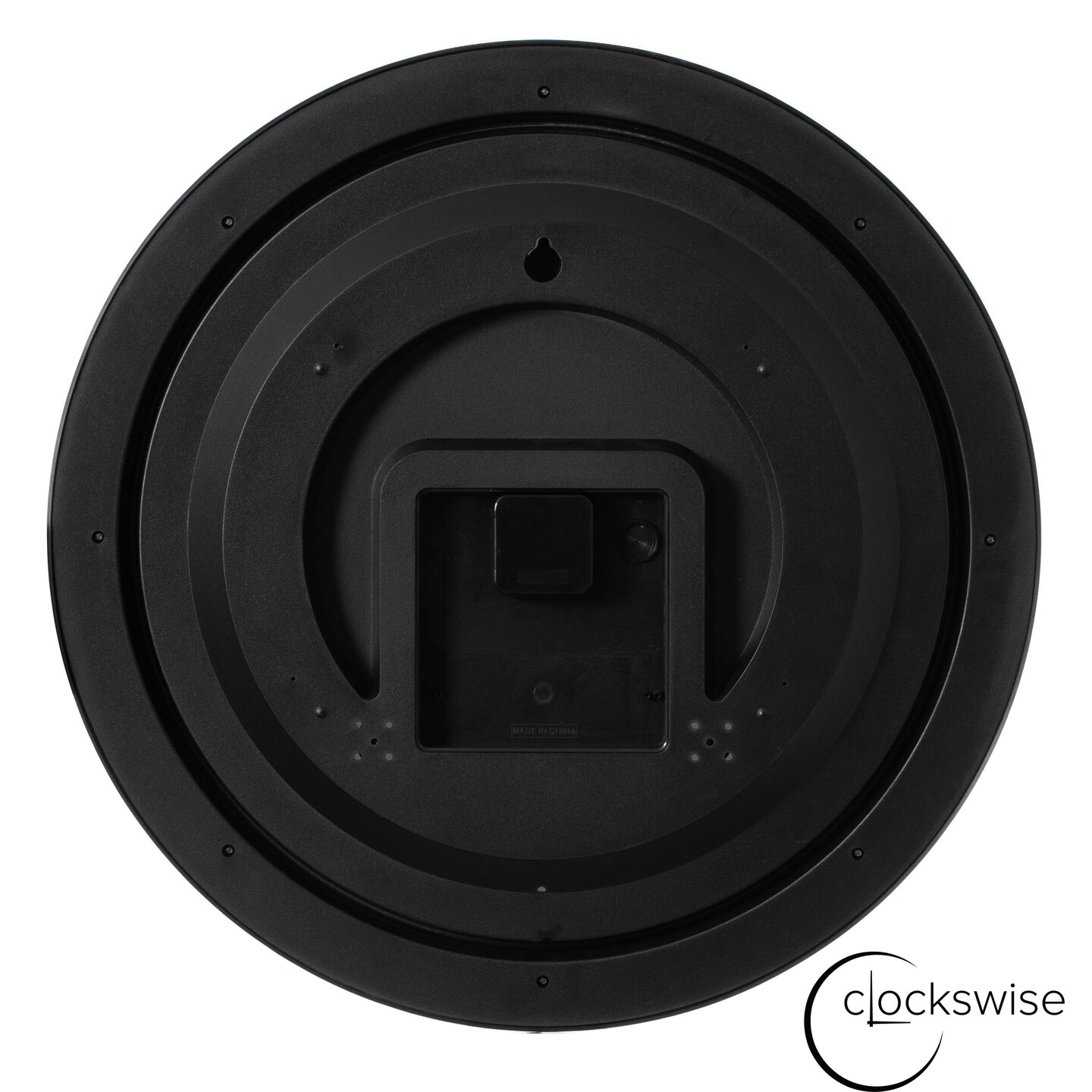 Large Outdoor Wall Clock Thermometer Combo, Waterproof Hygrometer Silent Battery Operated Clocks Timepiece Garden Weather Master Station for Home Indoor or Patio Pool Photography Props Black