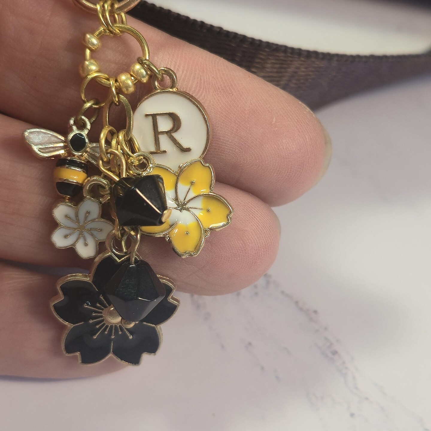 gold personalized charms for keychains