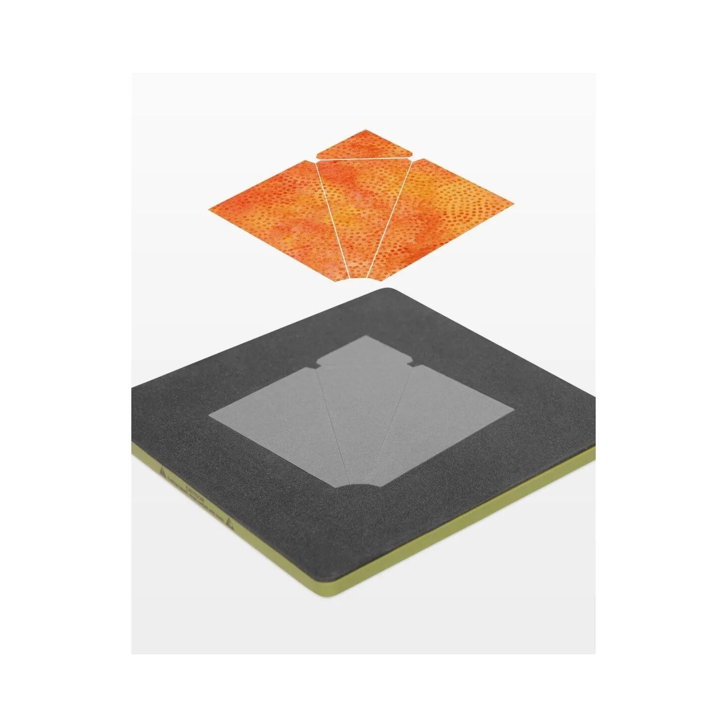 AccuQuilt GO! Crossed Canoes Die 9" Finished – Block on Board Quilting Die, 2-Color Quilt Block