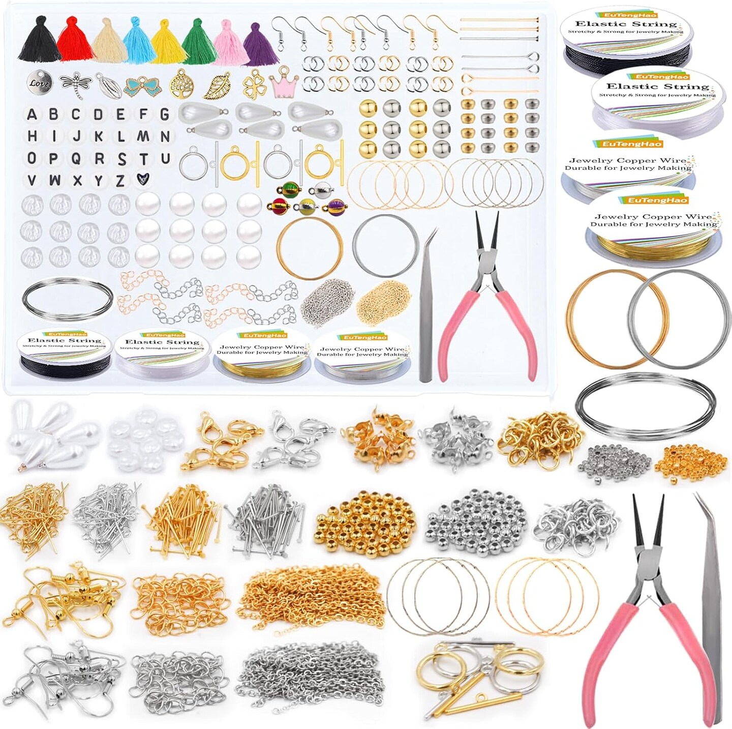 Jewelry Findings Kit with Jewelry Tools &#x26; Premium Jewelry Making Supplies