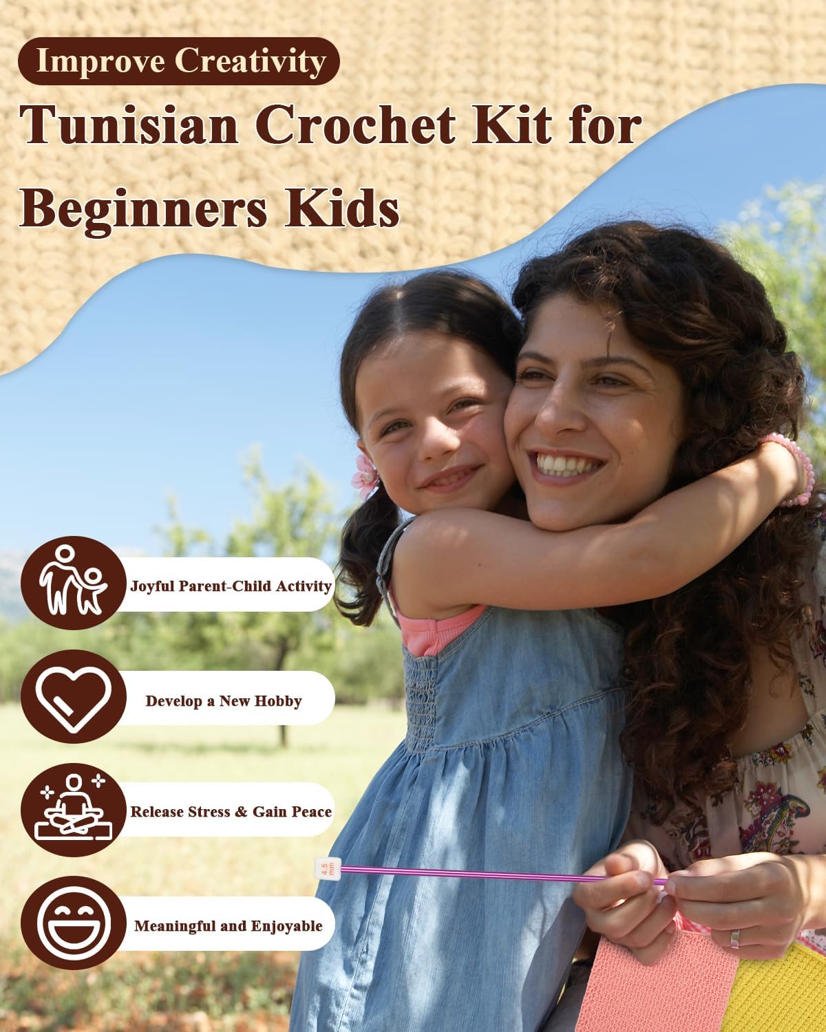 Crochet Dishcloth with Yarns