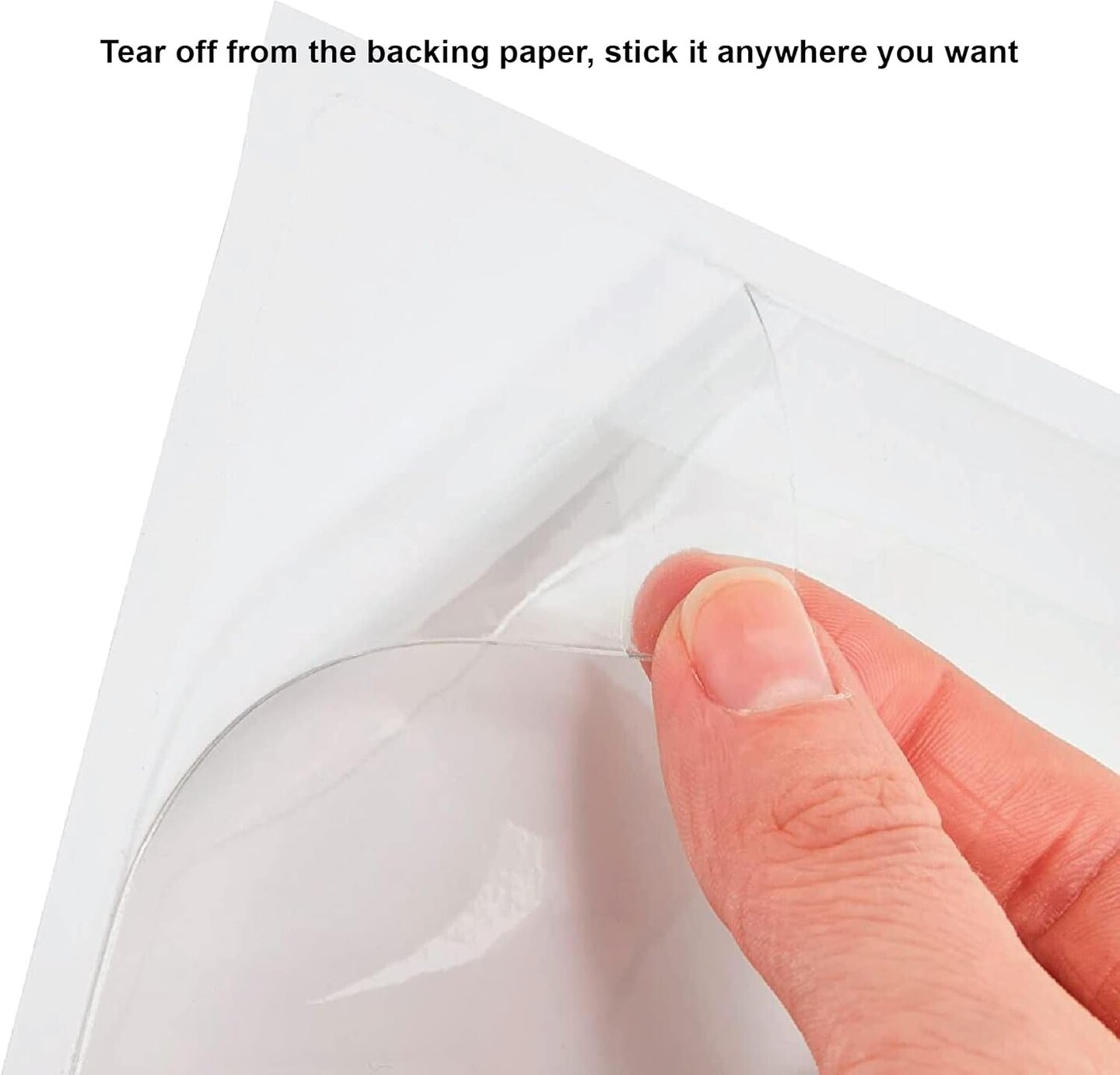 50 Pack, Plastic Labels Holders for Storage Bins and Library Card (Clear)