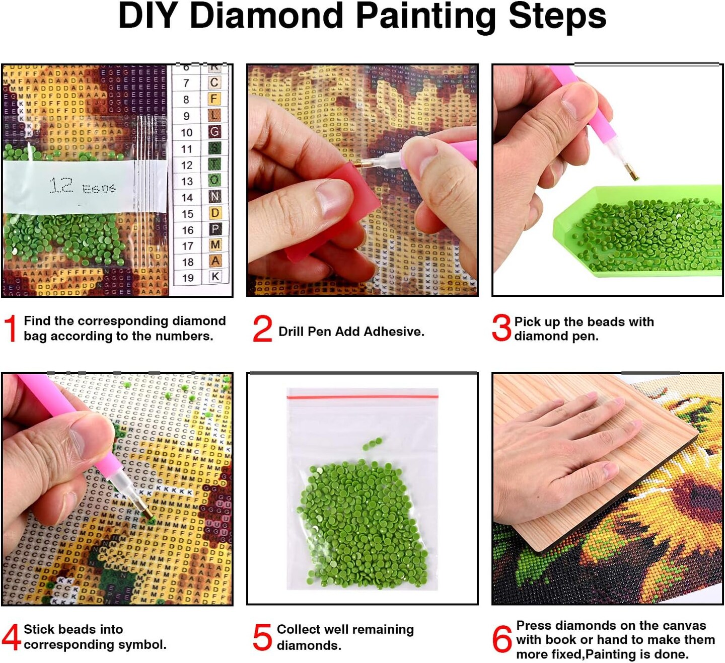 5D DIY Farmhouse Diamond Painting Kits for Adults (Clear) 11.8 x 2 x 1 inches