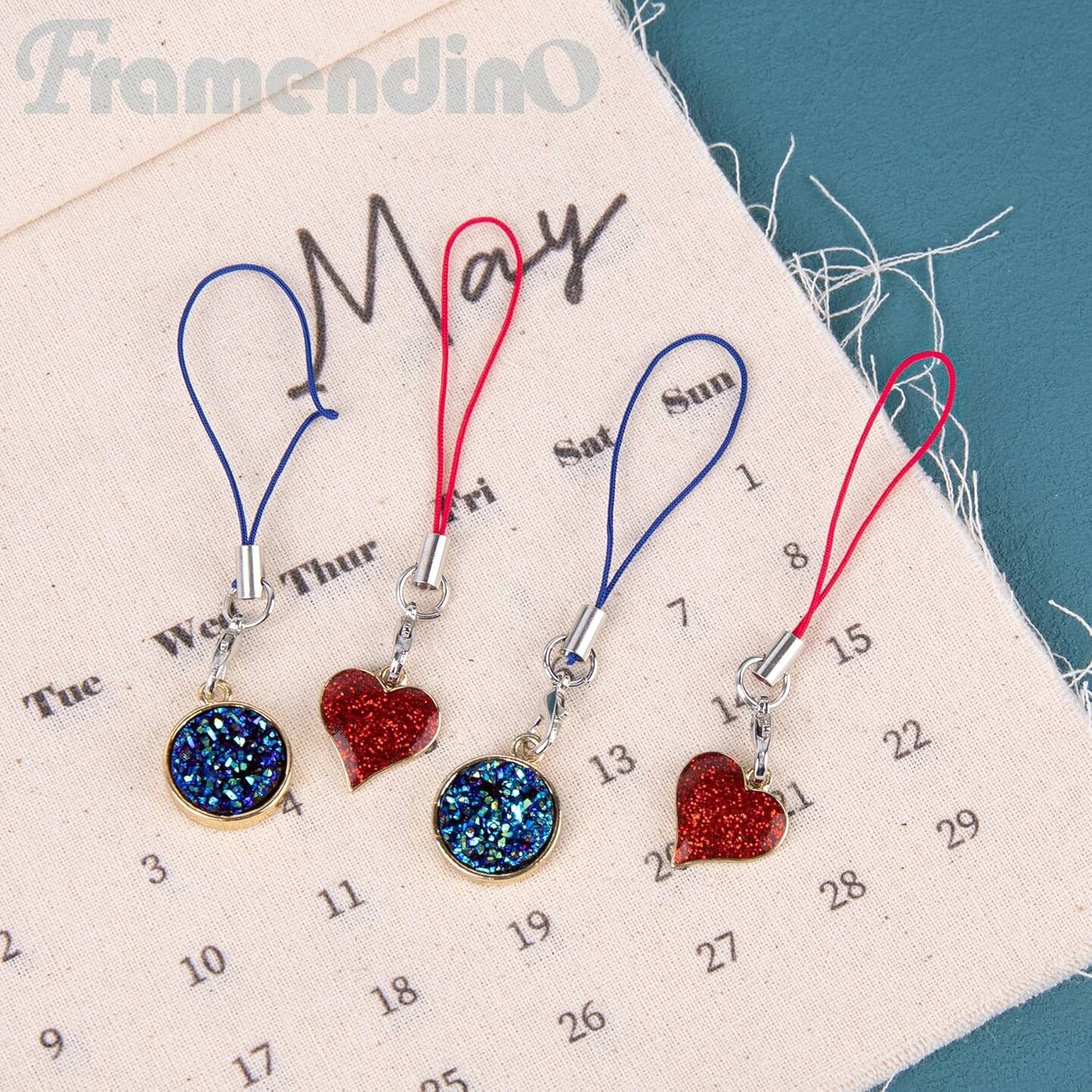 100 Pack Colorful Strap Charm Cords with Lobster Clasp