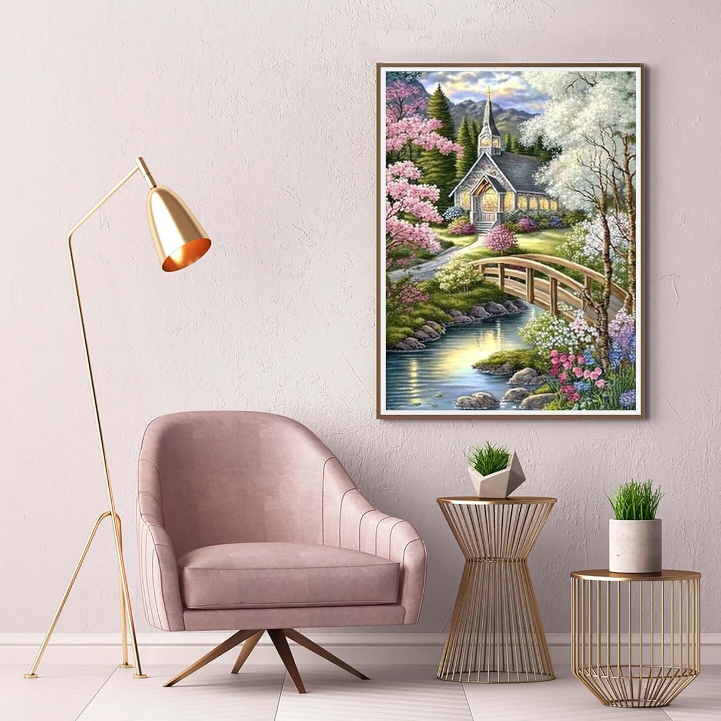 5D River Cottage Diamond Art Painting Kits for Adults (River Cottage) 2.36 x 0.2 x 4.72 inches