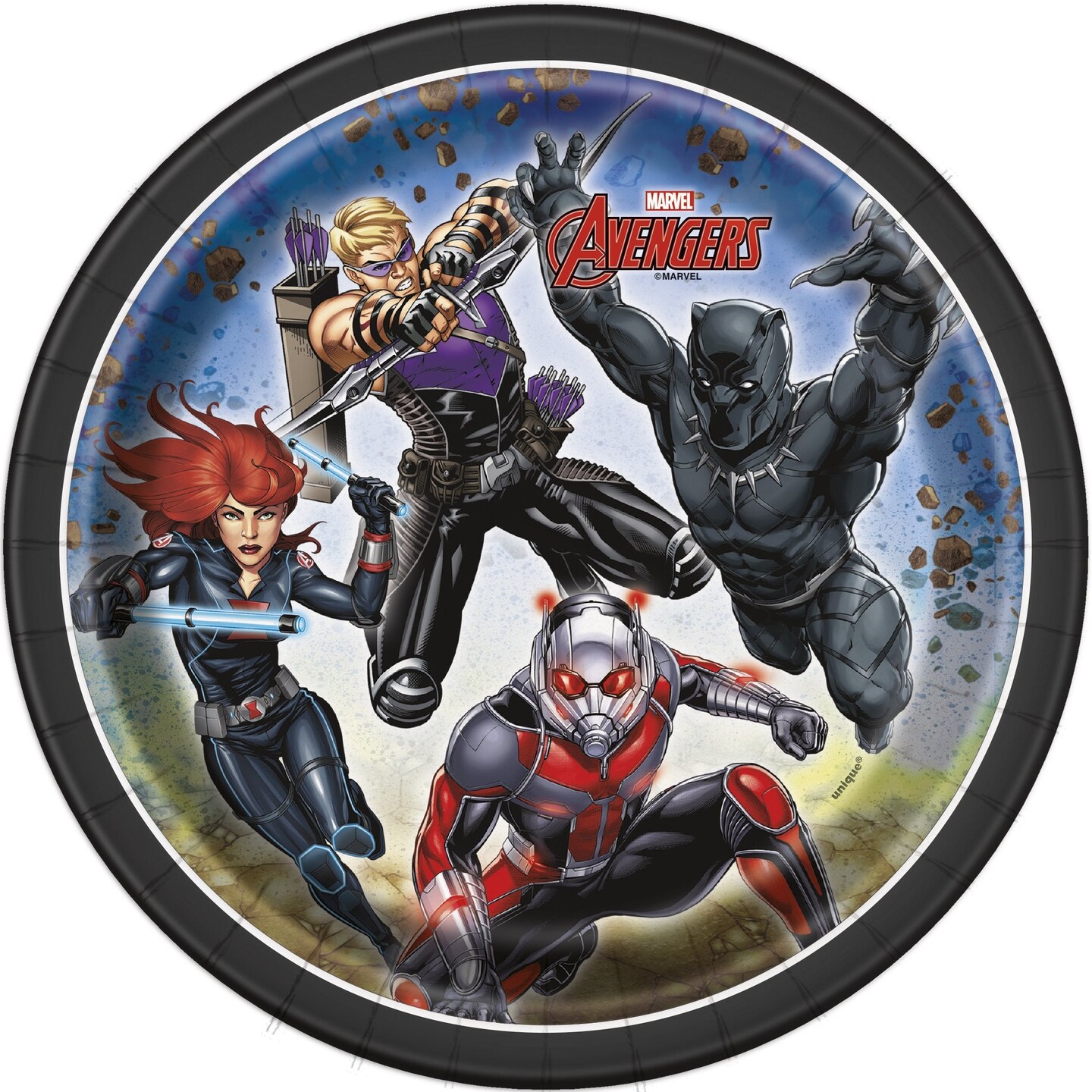 Marvel Avengers Super Hero 7&#x22; Dessert Plates - 8ct