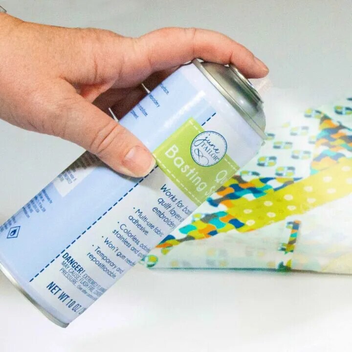 June Tailor Quilt Basting Spray – 10 oz Temporary Fabric Adhesive for Quilting