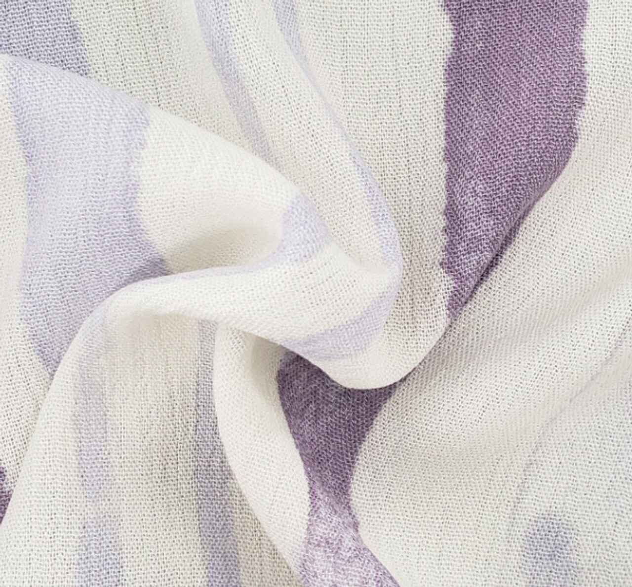 1 Yard Rayon Crinkle Lilac Ivory Woven Fabric, 50/52&#x2033; Wide 100% Rayon