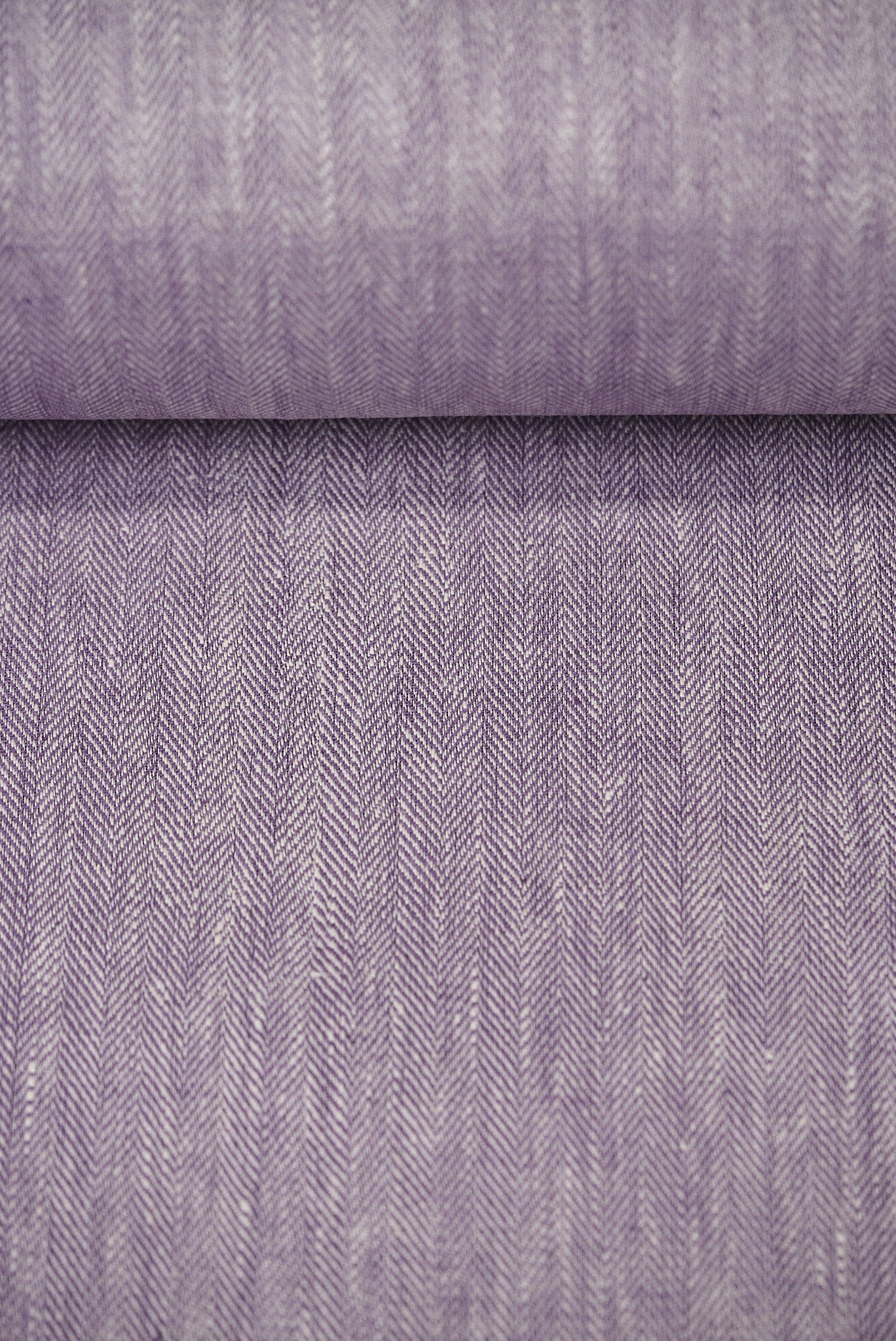 1 Yard Linen Novelty Herringbone Yarn Dyed Fabric Lilac Color 54 Inch Width