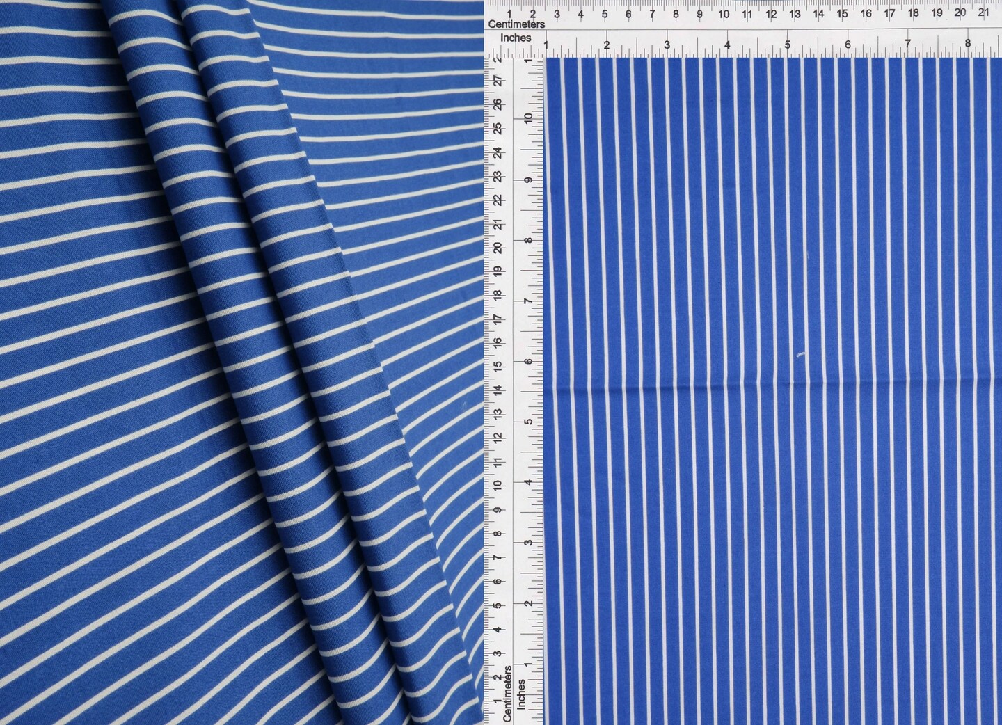 1 Yard Stretch Poplin Stripe Print Fabric 57/58″ Wide Cotton Spandex Blend