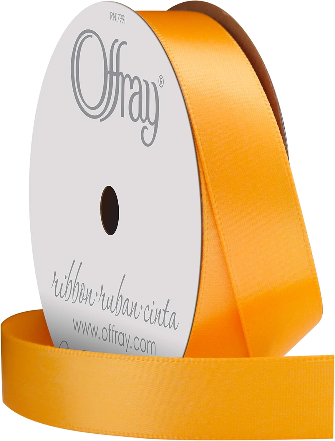 5/8&#x22; Wide Gold Yellow Satin Ribbon - 6 Yds