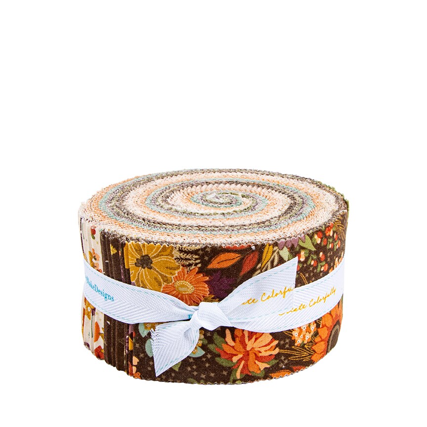 The Awe of Autumn 2.5" Strip Roll (Jelly Roll / Rolie Polie) by Sandy Gervais for Riley Blake (RP-16190-40)